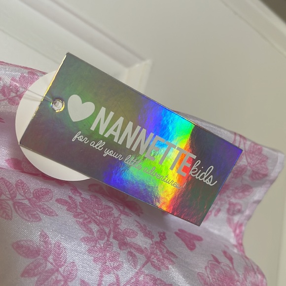 Brand New spring pink and white dress and sweater set. Size 3T. - Picture 5 of 6